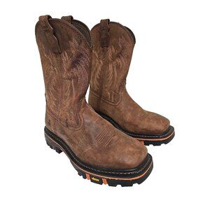 Cody James Men's Decimator Soft Toe Western Work Boots DBP-0-A Brown Size 10D